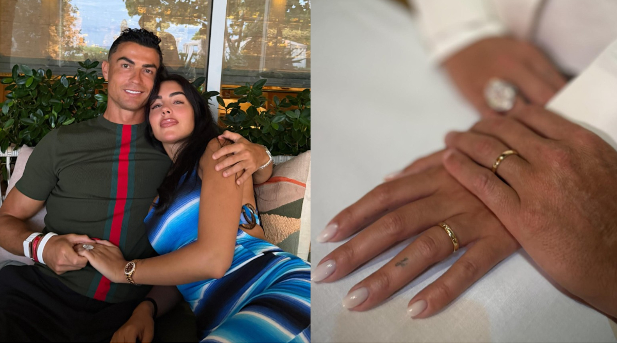 C羅結婚了！愛情長跑近10年娶回喬姬娜　曬婚戒甜喊「C❤️G」