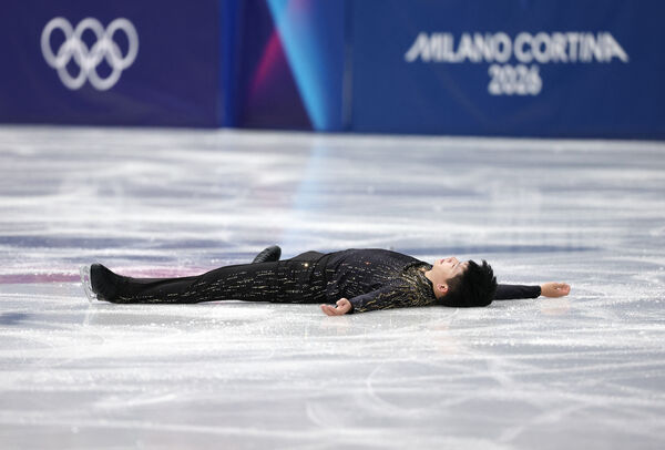 ▲▼台湾19岁小将李宇翔在长曲决赛拿下141.92分。(图/路透)