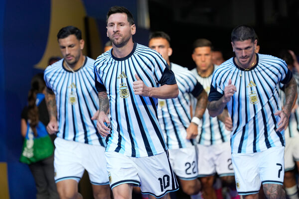 ▲阿根廷巨星梅西(Lionel Messi)領銜出戰。(圖/達志影像/美聯社)