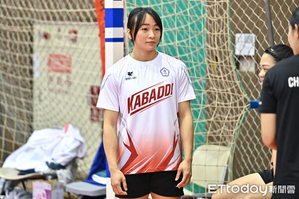 ▲女子卡巴迪代表隊莊雅涵。(圖/記者李毓康攝)
