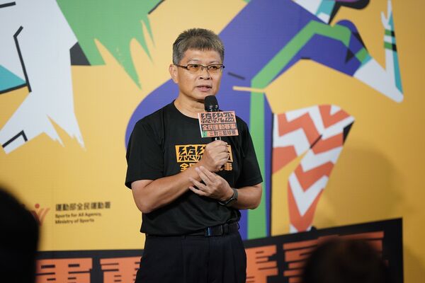 ▲全民運動署房瑞文署長出席總統盃3對3籃球賽開賽記者會。(圖/運動部全民署提供)
