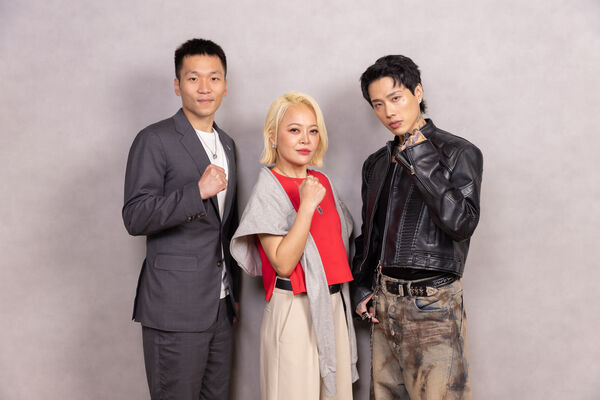 ▲運動部李洋部長、歌手戴愛玲、Marz23邀請大家一起收聽「Our Dream」為選手應援。(圖/運動部提供)
