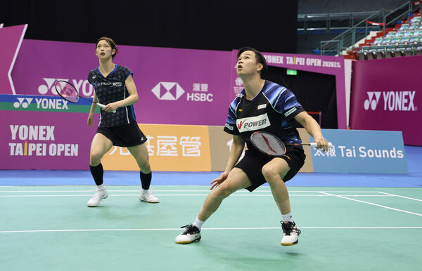 ▲日本混雙渡邊勇大/田口真彩。(圖/中華羽球協會提供)
