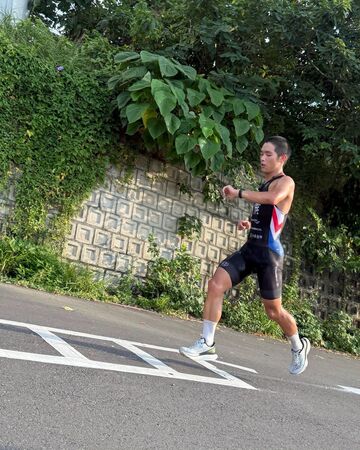 ▲名古屋亞運鐵人三項國手江典祐。(圖/翻攝自Facebook/TriathlonTienYu)