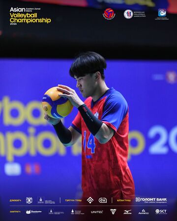 ▲中華男排張育陞。(圖/Mongolian Volleyball Association提供)