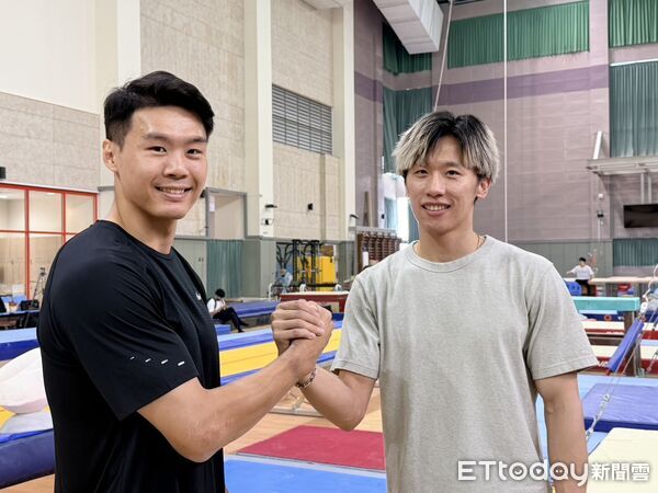 ▲唐嘉鴻與李智凱攜手出擊。(圖/記者蔡厚瑄攝)