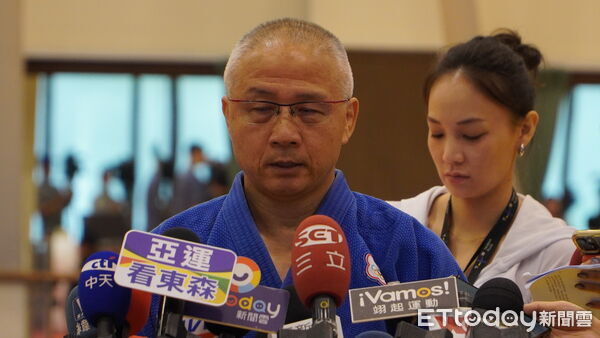 ▲亞運柔道代表隊總教練劉文等。（圖／記者呂佳賢攝）