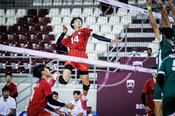 ▲中華男排舉球員洪業恩本場5分進帳。(圖/Volleyball World)