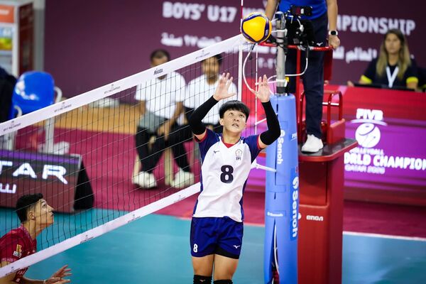 ▲中華男排黃柏維攻下全隊最高7分。(圖/Volleyball World)