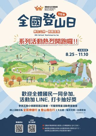 重量級專家徐銘謙、徐嘉君開講　115年全國登山日系列活動啟動