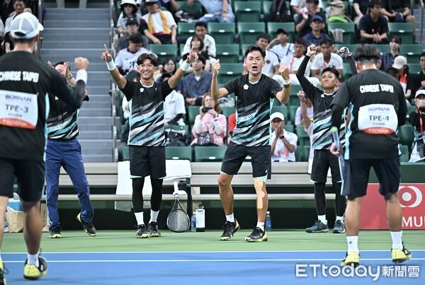 ▲中華男子軟網代表隊陳郁勲、陳柏邑 。（圖／記者李毓康攝）