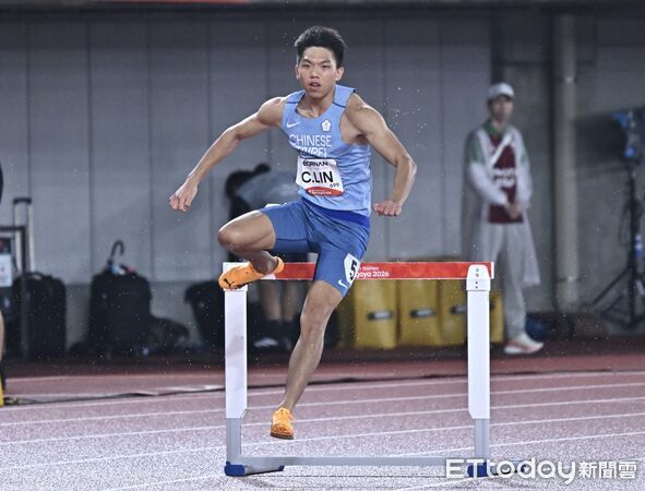 ▲ 2026名古屋亞運,田徑男子400公尺跨欄決賽,林仲威奪銅牌。(圖/記者李毓康攝)