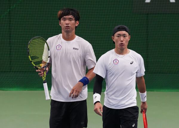 ▲名古屋亞運中華隊網球男雙何承叡、許育修。（圖／代表團提供）